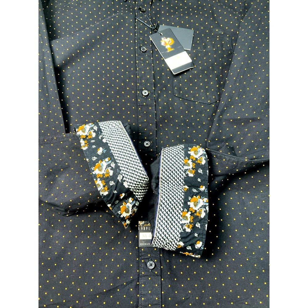 Denim & Flower mens NWT button down long sleeve classic shirt Medium preppy